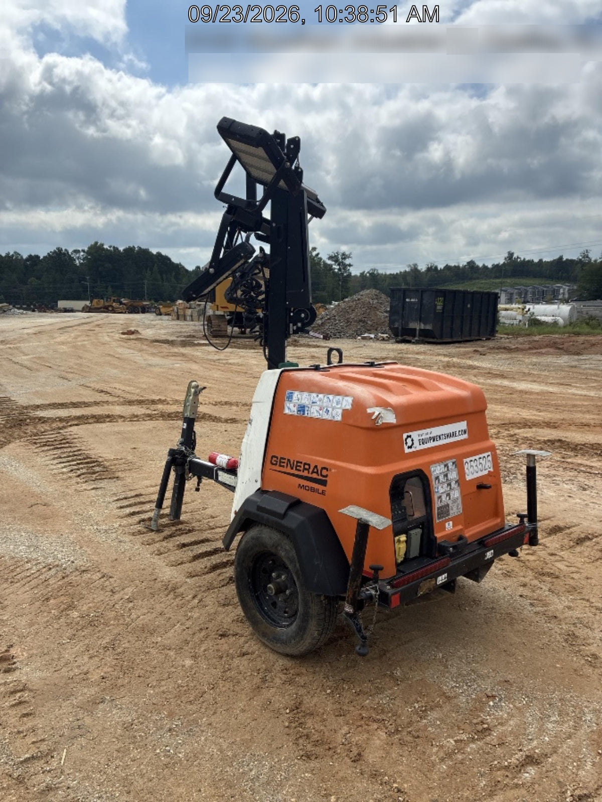 2023 Generac MLT2 Diesel, Flex Switch 120V Input, Powerzone Controller, (4) 320W LED Lights, 4kW Generator, 39.9 Gal Fuel Tank, 2" Ball, T3