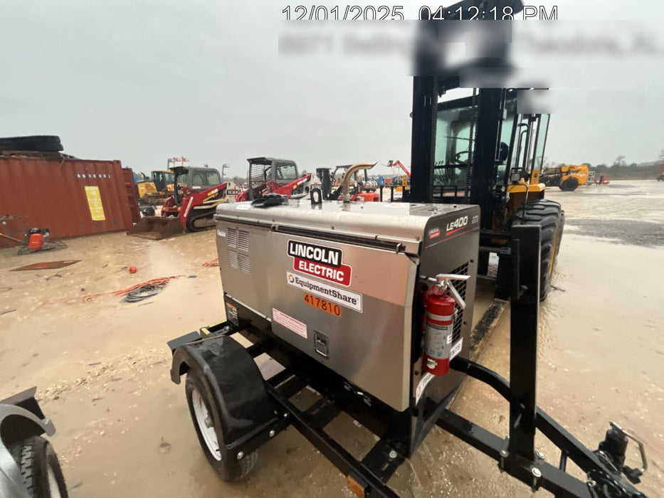 2024 Lincoln Electric LE400 Kubota V1505, Trlr, Cable Rack, Light Kit, ES Decals, T3