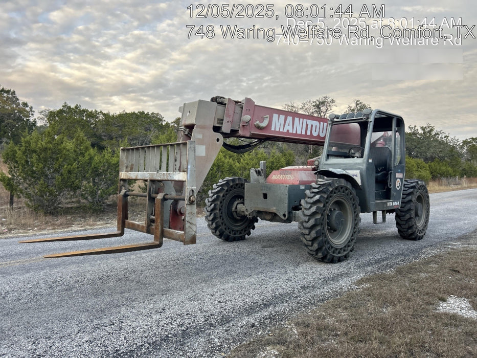 2018 Manitou MTA8044 MTA8044 - 74 HP T4, Canopy, Worklights/Strobe, Beacon, 66" Carriage, 48" Forks, Solid Tires, Lift Hook, Aux Hydraulics