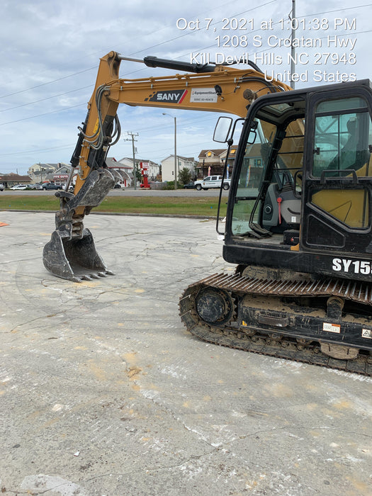 2020 Sany SY155U Rubber Tracks, Front Blade