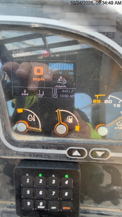 2019 JCB 512-56 Enclosed Cab, 109 HP, Solid Tires, Worklights, Beacon, Aux Hydraulics, Lifting Eye 60" Carriage/60" Forks