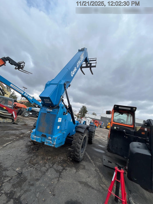 2018 Genie GTH-1056 Genie GTH-1056 w/Open ROPS, Solid Tires, Work Lights, 60" carriage/forks, cab mesh, beacon