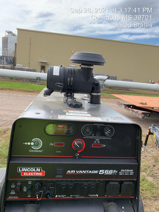 2021 Lincoln Electric Air Vantage 566 Air Vantage 566X Ready Pak 3 (includes trailer, cable rack, fender light kit); no telematics