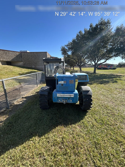 2019 Genie GTH-5519 Cab/Heat/AC, Solid RT Tires, LED Work Lights, Beacon w/48" Carriage, 48" Forks