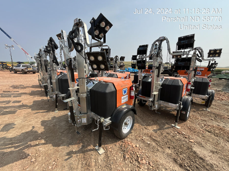 2024 Wanco WLTT-4MM4K Diesel, Deep Sea Controller, Shore Power Plug, Auto Start, (4) 350W LED Floodlights, 4kW Generator, 60 Gal Fuel Tank, 2" Ball, T3