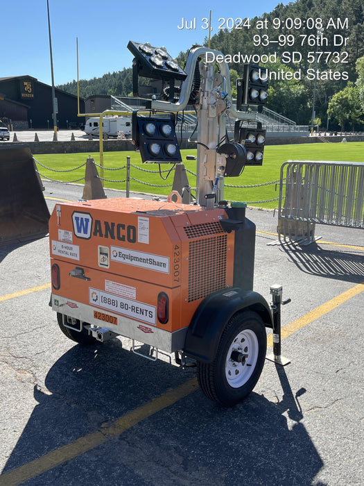 2024 Wanco WLTT-4MM4K Diesel, Deep Sea Controller, Shore Power Plug, Auto Start, (4) 350W LED Floodlights, 4kW Generator, 60 Gal Fuel Tank, 2" Ball, T3