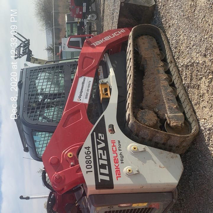 2020 Takeuchi TL12V2-CRH Cab, Rubber Track, & HF