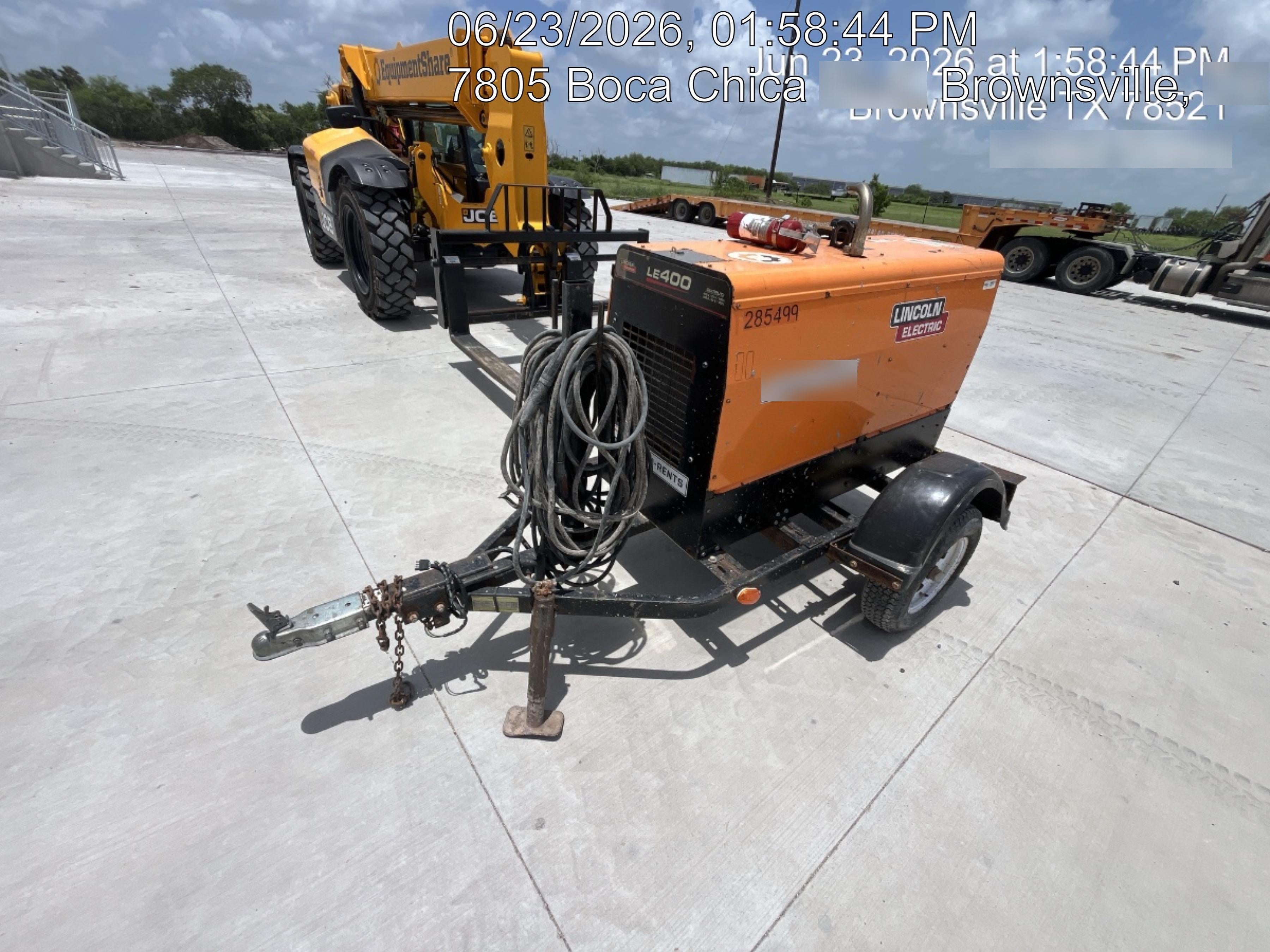 2022 Lincoln Electric LE400 Kubota V1505, Trlr, Cable Rack, Light Kit, ES Decals, T3