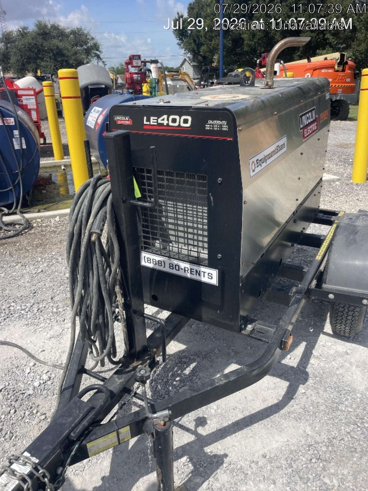 2024 Lincoln Electric LE400 Kubota V1505, Trlr, Cable Rack, Light Kit, ES Decals, T3