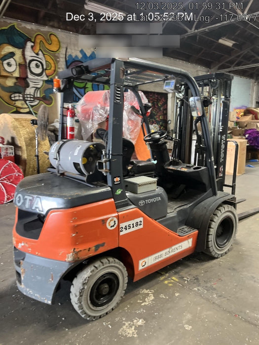 2022 TOYOTA 8FGU25 LP w/ Scale