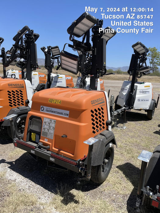2024 Generac MLT2 Diesel, Flex Switch 120V Input, Powerzone Controller, 
(4) 320W LED Lights, 4kW Generator, 39.9 Gal Fuel Tank, 2" Ball, T3