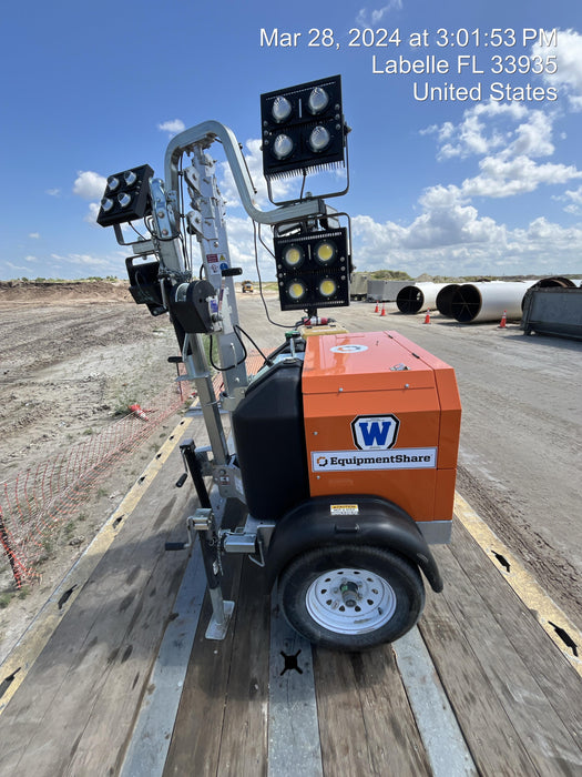 2023 Wanco WLTT-4MM4K Diesel, Deep Sea Controller, Shore Power Plug, Auto Start, (4) 350W LED Floodlights, 4kW Generator, 60 Gal Fuel Tank, 2" Ball, T3