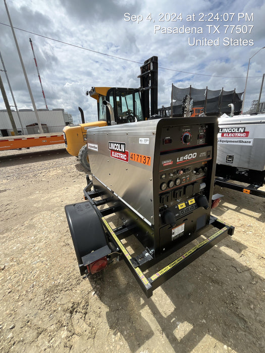 2024 Lincoln Electric LE400 Kubota V1505, Trlr, Cable Rack, Light Kit, ES Decals, T3