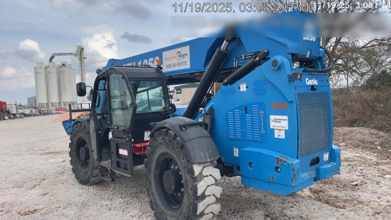 2019 Genie GTH-1056 Cab/Heat/AC, FF Tires, LED Work Lights, Beacon 60" QA Carriage, 60" Forks