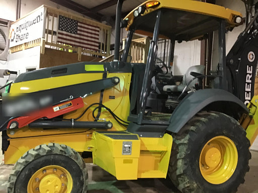 2019 John Deere 310LEP - Extendable Stick 4WD, Canopy, Extendable dipper, ISO Controls, 2 way Auxiliary Hydraulics, 4 in 1 Loader bucket w/ hook, Beacon w/ Buckets: 12”, 18”, and 24
