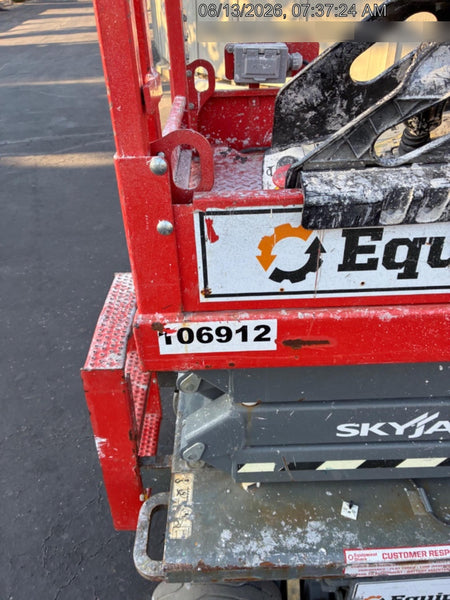 2020 Skyjack SJIII-3219 Solid NM Tires, Half height spring hinged entry gate, Dual Beacons, 800W Inverter