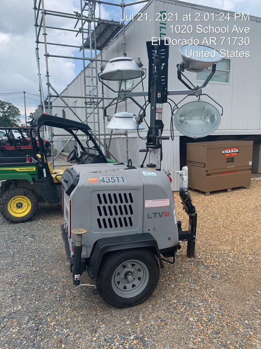 2019 Wacker Neuson LTV6L-MH Wacker Neuson LTV6L Mobile Light Tower w/Fuel Level Sensor Installed