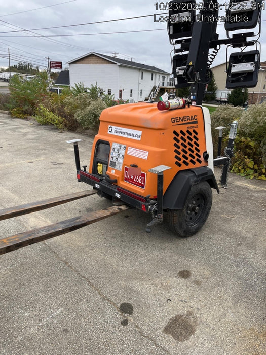 2023 Generac MLT2 Diesel, Flex Switch 120V Input, Powerzone Controller, 
(4) 320W LED Lights, 4kW Generator, 39.9 Gal Fuel Tank, 2" Ball, T3