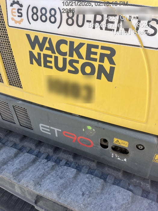 Wacker Neuson ET90 Wacker Neuson ET90 w/TRK, CAB, Bucket