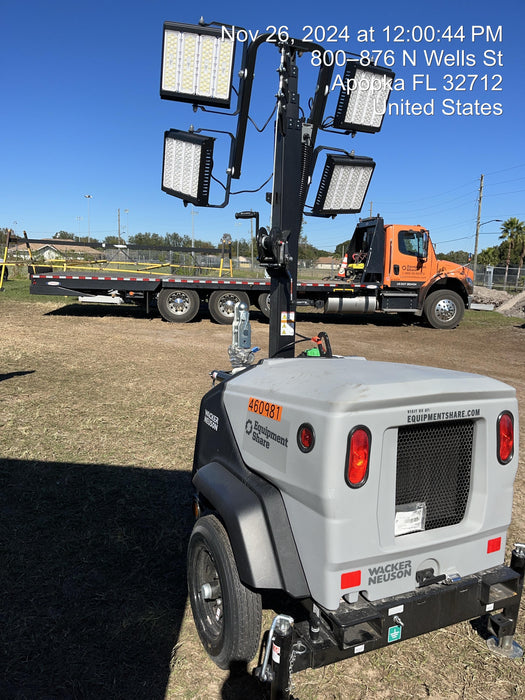 2024 Wacker Neuson LTT4 Diesel, Kohler KDW702, Deep Sea Controller, Auto Start, LED 320W, Bypass Outlet, T3