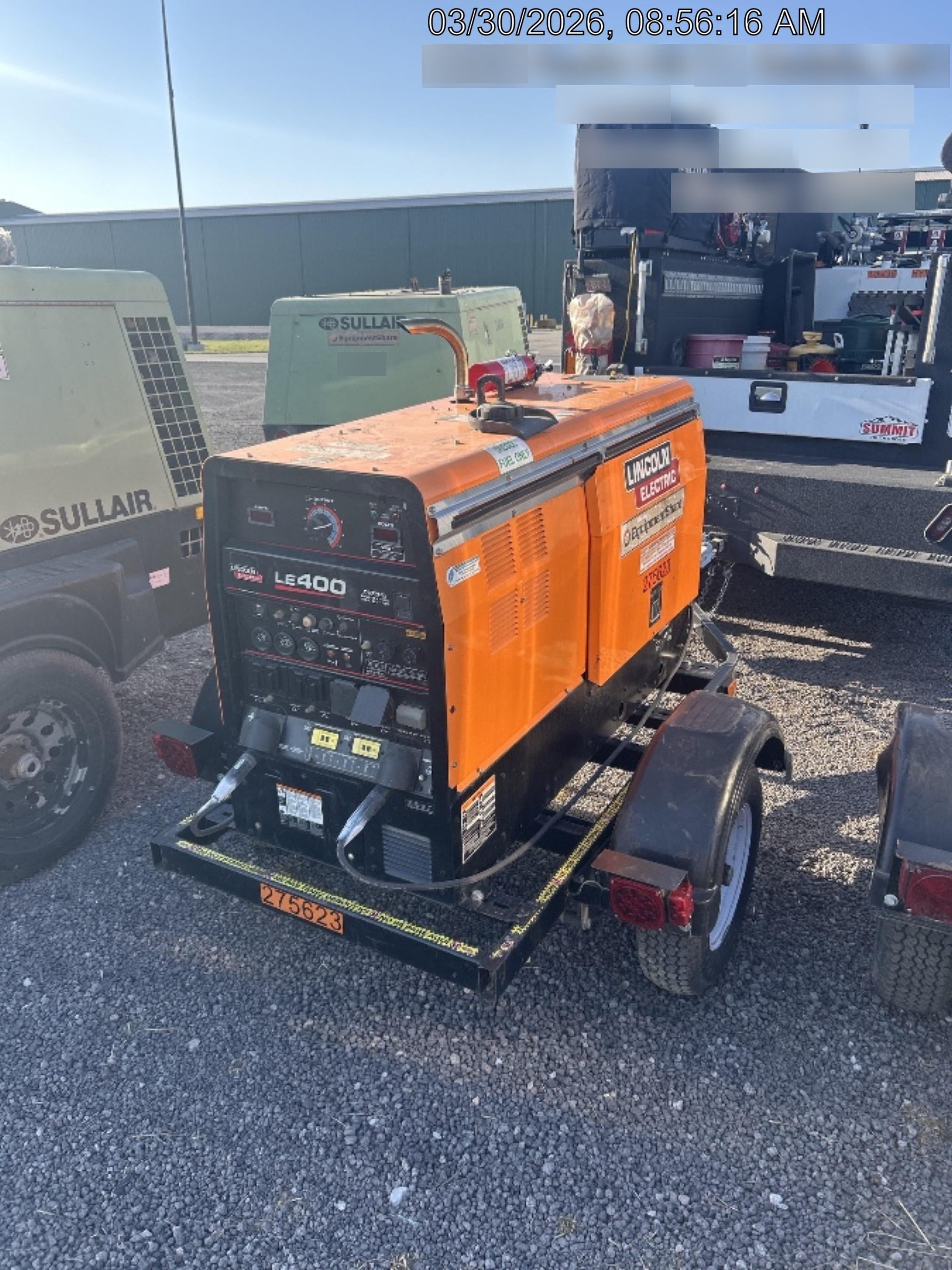 2022 Lincoln Electric LE400 Kubota V1505, Trlr, Cable Rack, Light Kit, ES Decals, T3