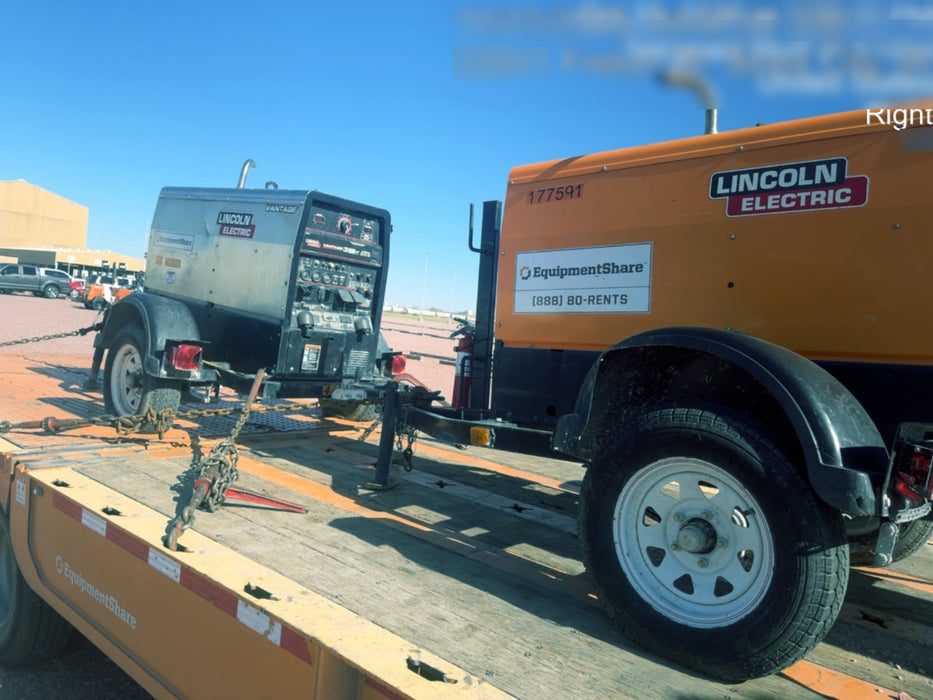 2021 Lincoln Electric Vantage 322 Vantage 322 Ready Pak 3 w/ Decals, ORANGE (includes trailer, cable rack, fender light kit) NO Telematics