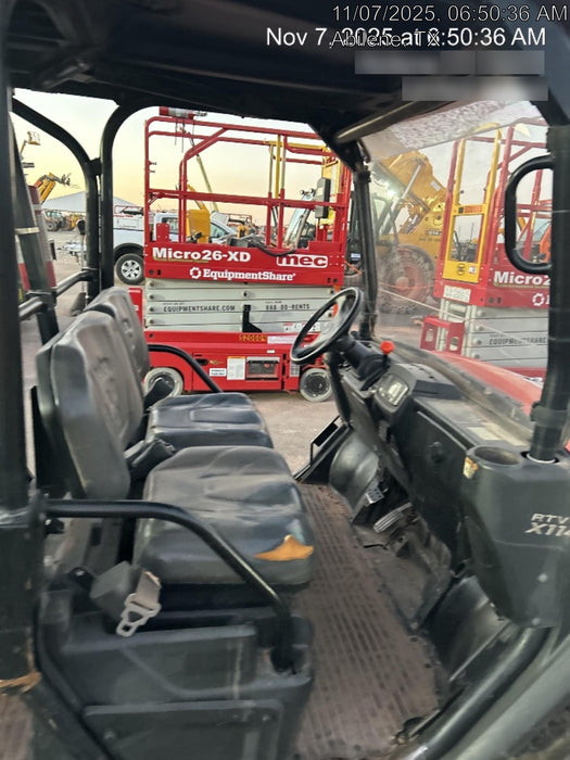 2022 Kubota RTV-X1140W-H Plastic Canopy, Windshield Acrylic Clear, LED Strobe Light, Wire Harness Kit, Back up Alarm