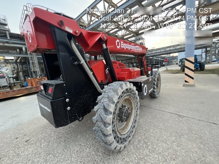 2019 Manitou MTA8044 74hp T4F, Cab/Heat/Air, Cab and Boom LED work lights, Auxiliary Hydraulics, Solid Tires, Amber strobe, Lift Hook 66" Carriage, 60" Forks