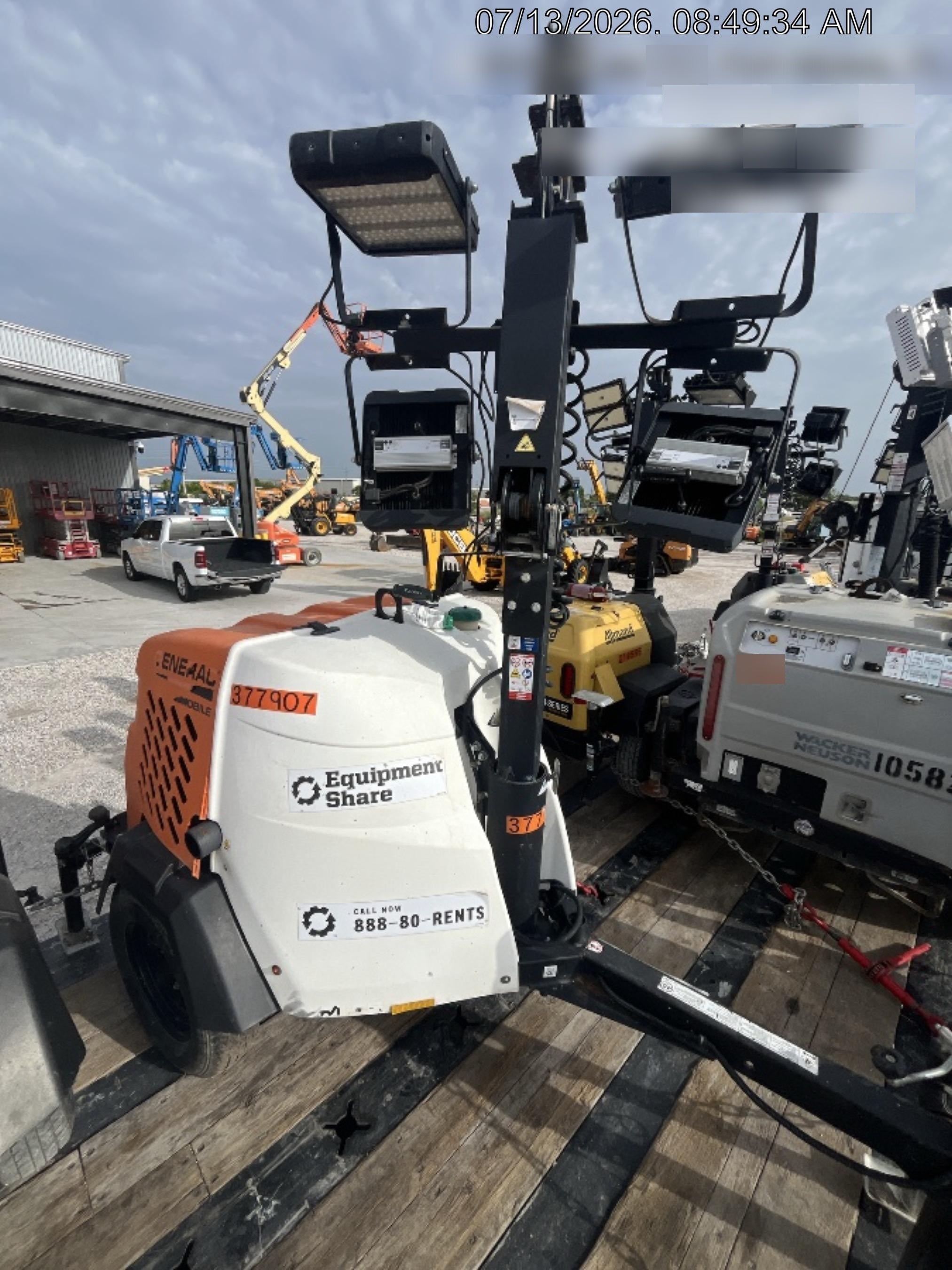 2023 Generac MLT2 Diesel, Flex Switch 120V Input, Powerzone Controller, 
(4) 320W LED Lights, 4kW Generator, 39.9 Gal Fuel Tank, 2" Ball, T3