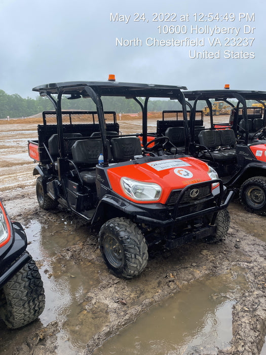 2021 Kubota RTV-X1140W-H Plastic Canopy, Windshield Acrylic Clear, LED Strobe Light, Wire Harness Kit, Back up Alarm