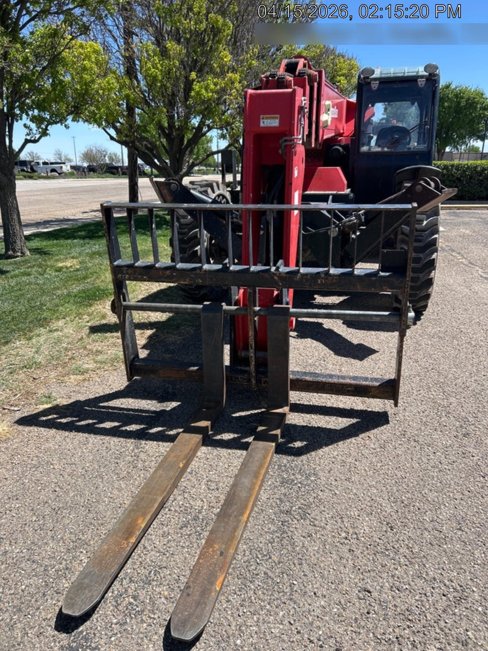 2020 Manitou MTA10055 Cab/Heat/Air, 120 HP, Solid Tires, Work Lights, Lift Hook, Auxiliary Hydraulics w/66" Carriage and 60" Forks