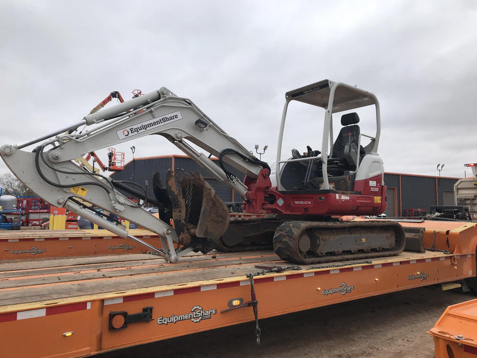 2019 Takeuchi TB260 Takeuchi TB260 Canopy w/Rubber Tracks, Auxiliary Hydraulics, Standard Blade, Manual QC