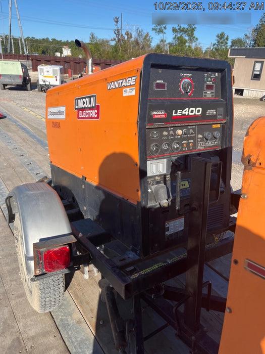 2022 Lincoln Electric LE400 Kubota V1505, Trlr, Cable Rack, Light Kit, ES Decals, T3