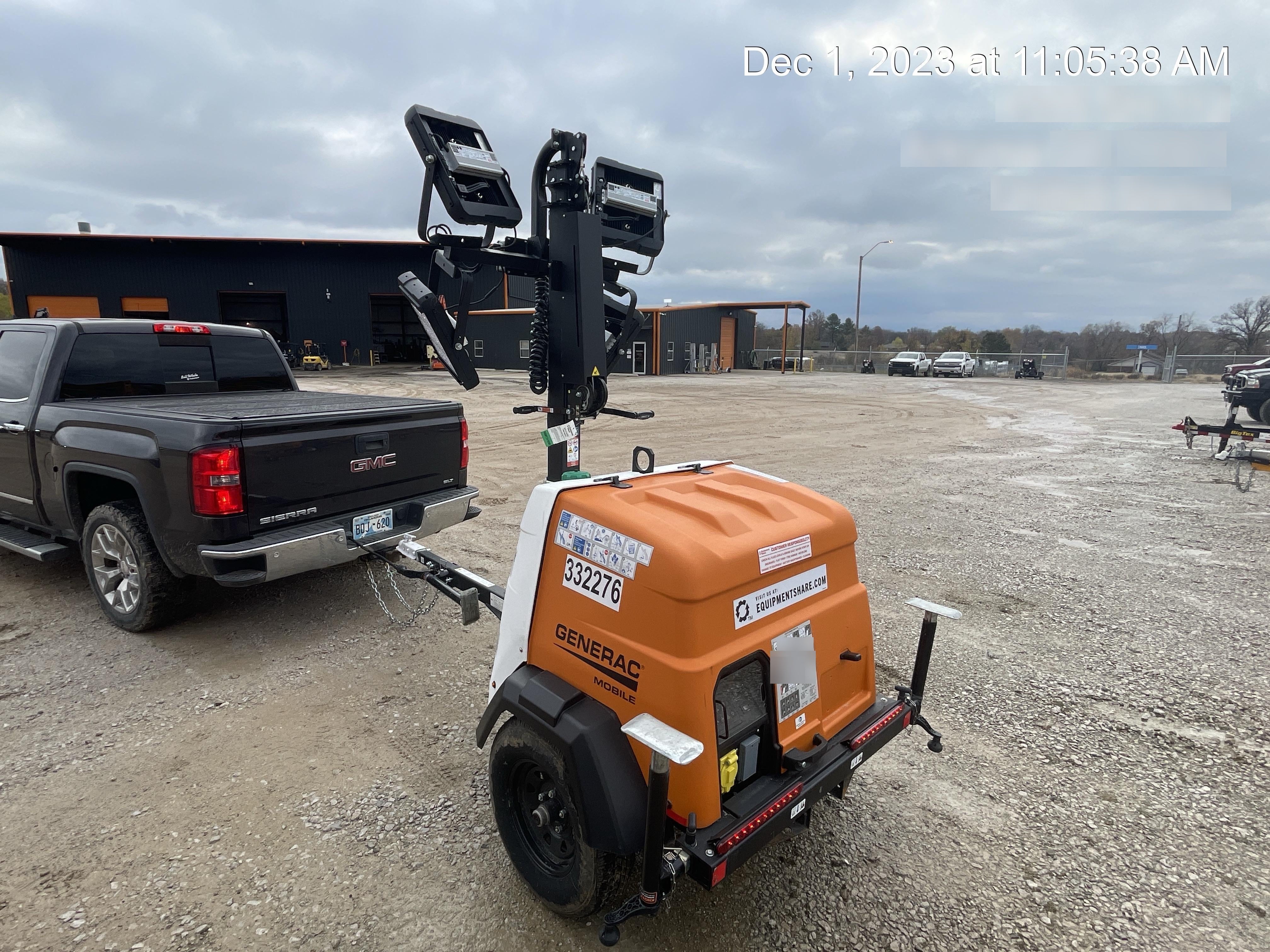 2023 Generac MLT2 Diesel, Flex Switch 120V Input, Powerzone Controller, (4) 320W LED Lights, 4kW Generator, 39.9 Gal Fuel Tank, 2" Ball, T3