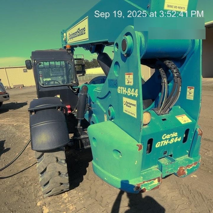 2020 Genie GTH-844 Cab/Heat/Air, Solid Tires, Work Lights, Beacon, Aux Hydraulics, Back up Alarm, Lifting Eye