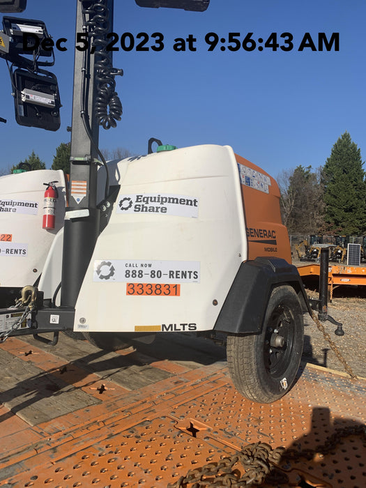 2023 Generac MLT2 Diesel, Flex Switch 120V Input, Powerzone Controller, 
(4) 320W LED Lights, 4kW Generator, 39.9 Gal Fuel Tank, 2" Ball, T3