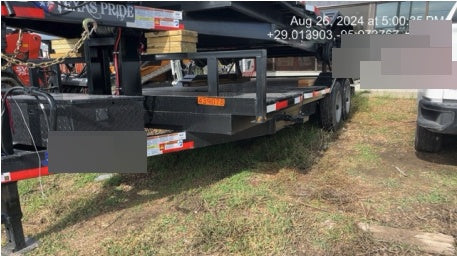 2024 TEXAS PRIDE TRAILERS 21' Lowboy Gravity Tilt Bed 14K Bumper Pull Trailer