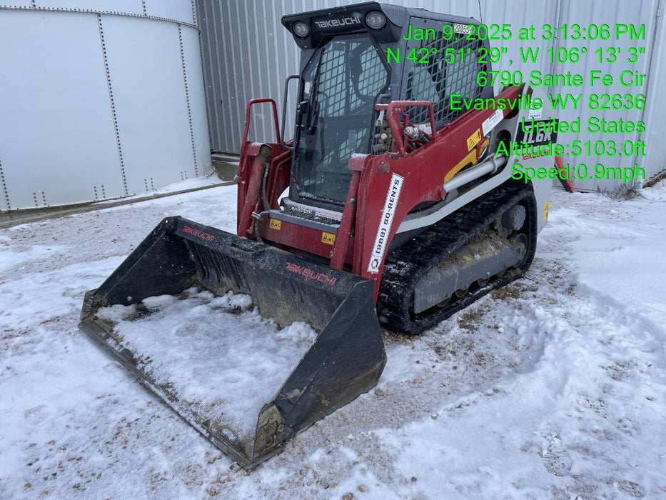 2022 Takeuchi TL6CR 65hp Kubota Diesel, Cab/Heat/Air, Rubber Tracks, Hydraulic QC