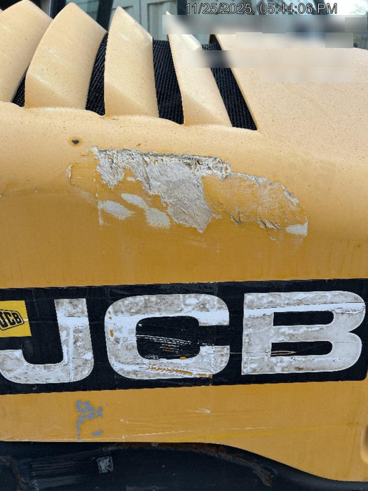 2019 JCB 510-56 Open ROPS, 74 HP, Solid Tires, Worklights, Beacon, Aux Hydraulics, Lifting Eye w/60" Carriage/60" Forks