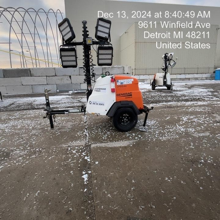 2024 Generac MLT2 Diesel, Flex Switch 120V Input, Powerzone Controller, 
(4) 320W LED Lights, 4kW Generator, 39.9 Gal Fuel Tank, 2" Ball, T3