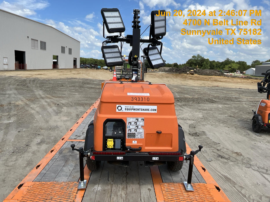 2024 Generac MLT2 Diesel, Flex Switch 120V Input, Powerzone Controller, 
(4) 320W LED Lights, 4kW Generator, 39.9 Gal Fuel Tank, 2" Ball, T3