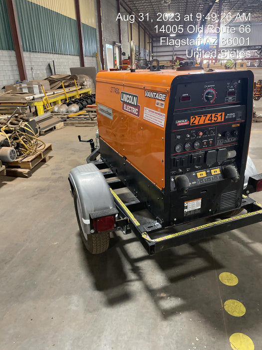 2022 Lincoln Electric LE400 Kubota V1505, Trlr, Cable Rack, Light Kit, ES Decals, T3