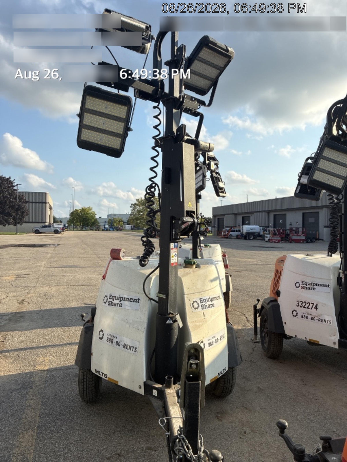 2024 Generac MLT2 Diesel, Flex Switch 120V Input, Powerzone Controller, 
(4) 320W LED Lights, 4kW Generator, 39.9 Gal Fuel Tank, 2" Ball, T3