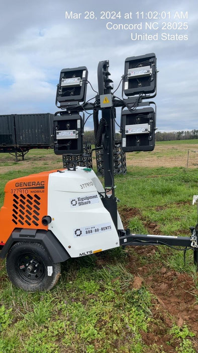2023 Generac MLT2 Diesel, Flex Switch 120V Input, Powerzone Controller, 
(4) 320W LED Lights, 4kW Generator, 39.9 Gal Fuel Tank, 2" Ball, T3