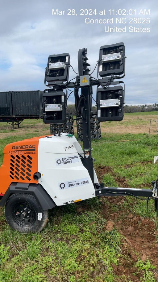 2023 Generac MLT2 Diesel, Flex Switch 120V Input, Powerzone Controller, 
(4) 320W LED Lights, 4kW Generator, 39.9 Gal Fuel Tank, 2" Ball, T3
