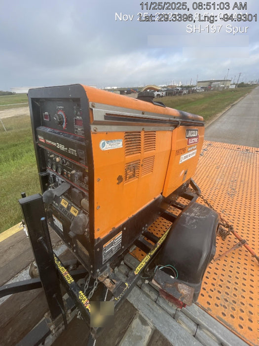 2021 Lincoln Electric Vantage 322 Vantage 322 Ready Pak 3 w/ Decals, ORANGE (includes trailer, cable rack, fender light kit) NO Telematics