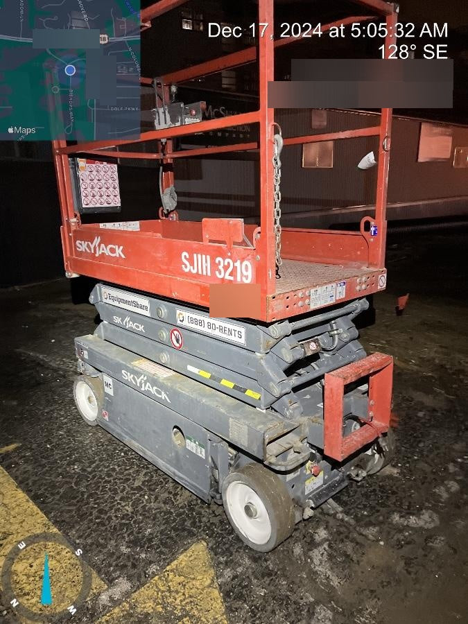 2018 Skyjack SJIII-3219 Standard Rental Specs
