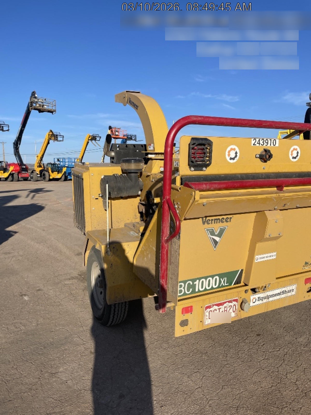 2022 VERMEER BC1000XL Diesel
