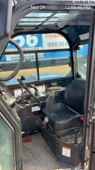 2019 Genie GTH-1056 Cab/Heat/AC, Solid RT Tires, LED Work Lights, Beacon 60" QA Carriage, 60" Forks