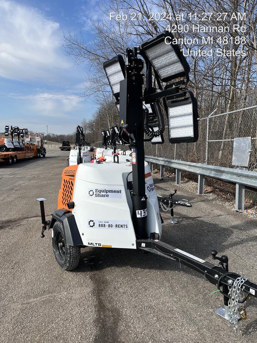 2024 Generac MLT2 Diesel, Flex Switch 120V Input, Powerzone Controller, 
(4) 320W LED Lights, 4kW Generator, 39.9 Gal Fuel Tank, 2" Ball, T3